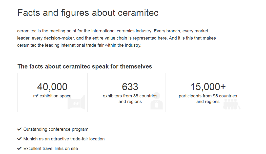 德国慕尼黑陶瓷工业展览会 Ceramitec