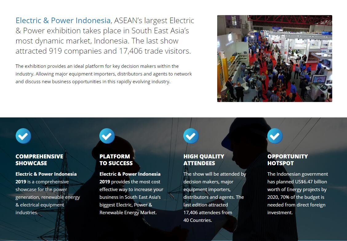印尼雅加達電力及能源展覽會Electric Indonesia