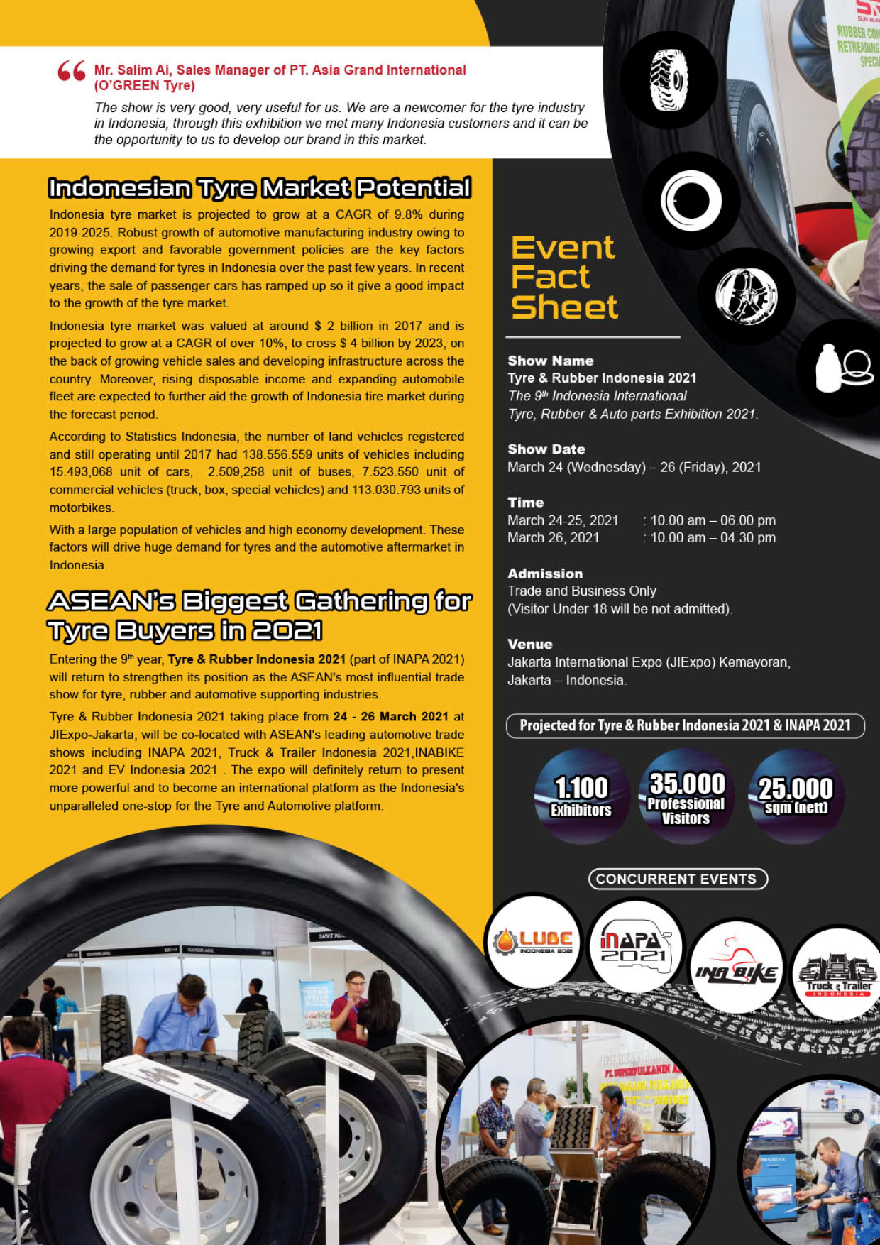 印尼雅加達輪胎展覽會Tyre Indonesia