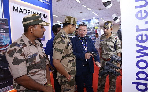 印度新德里军警防务展览会