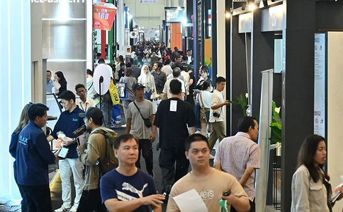INDO BUILD TECH 2026 exhibition floor at ICE BSD City INDO BUILD TECH 2026 exhibition floor at ICE BSD City